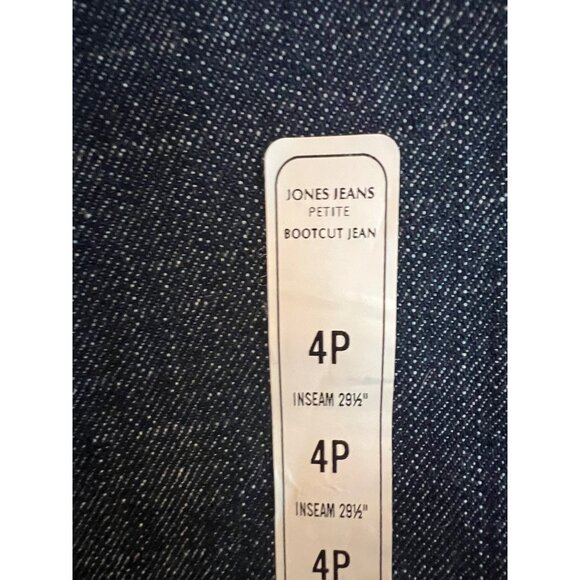 ✅3/$20 Sale-JONES NEW YORK STRETCH BOOTCUT JEANS - NWT! WOMEN'S 4P - Picture 4 of 9
